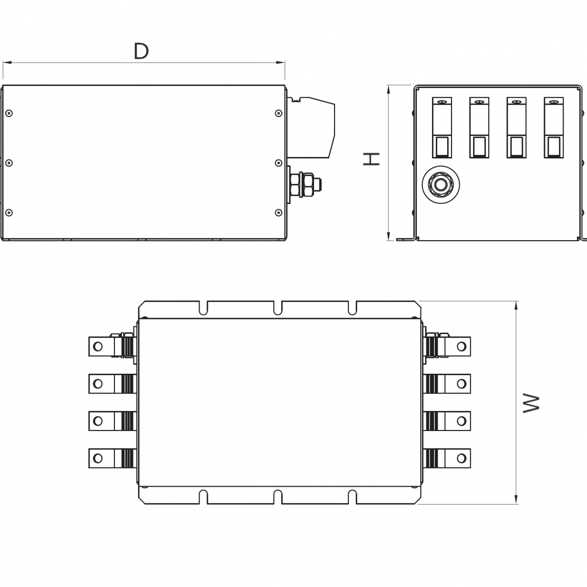 FIN1940E EMI Three Phase Plus Neutral | Enerdoor | EMI Filters and RFI ...